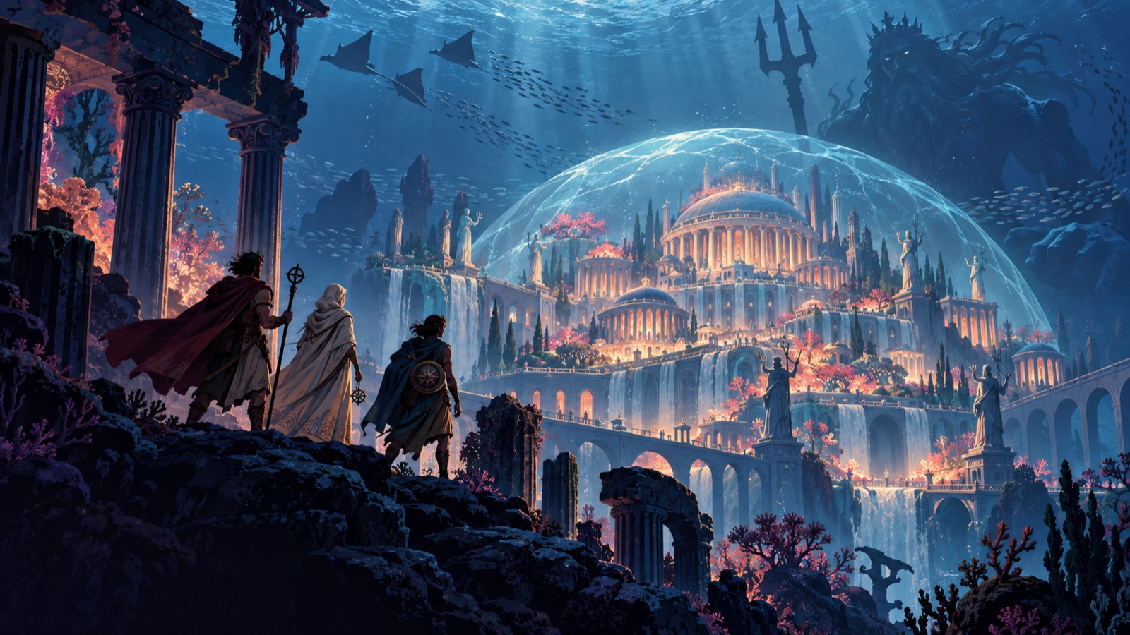 Illustration for Atlantis Beneath the Tide
