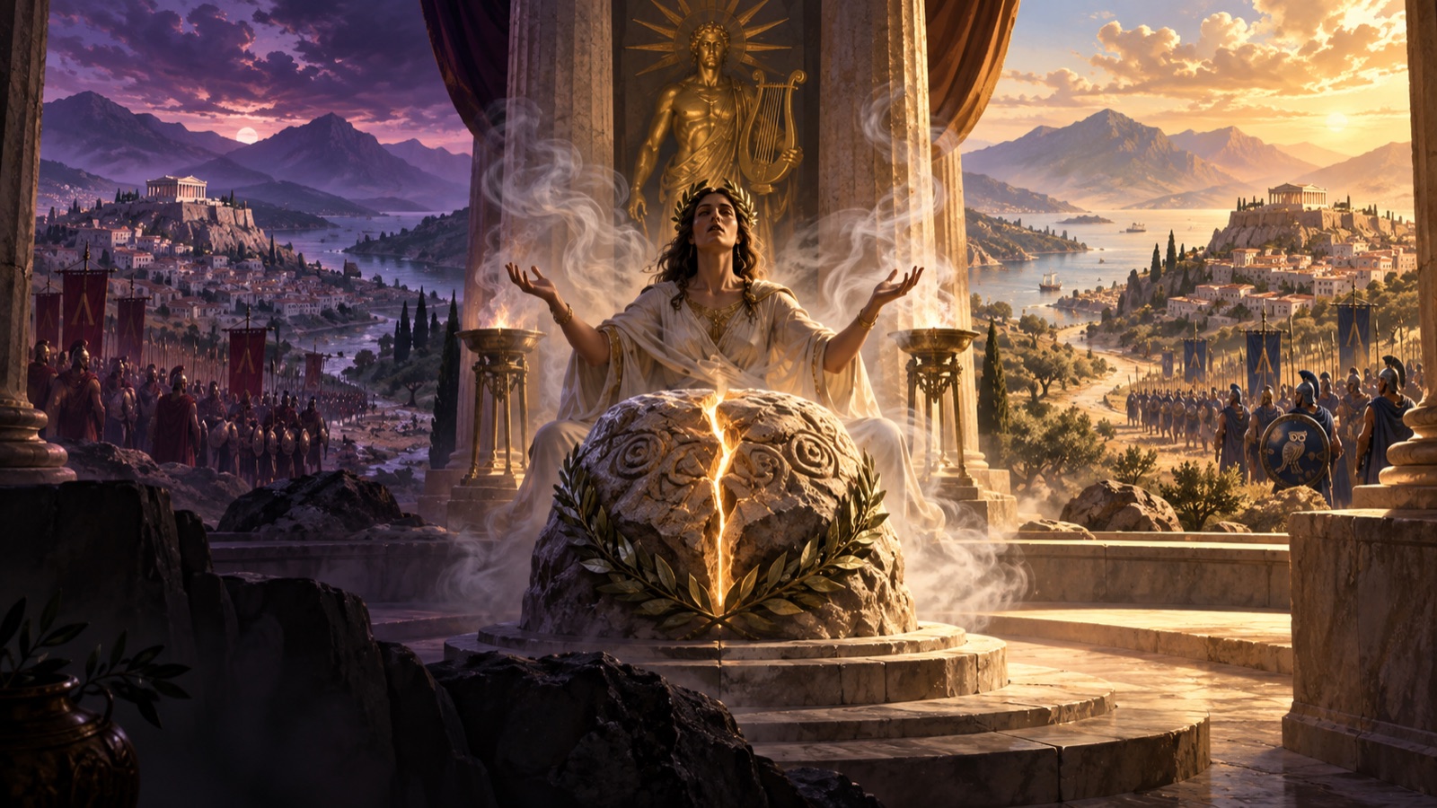 Illustration for Oracle of the Split Future