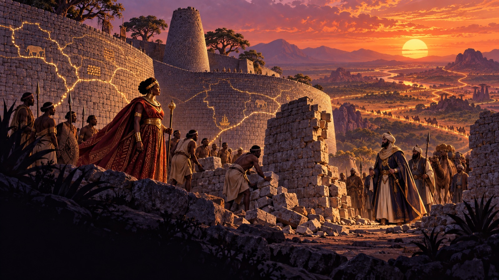Illustration for Walls of the Far Roads